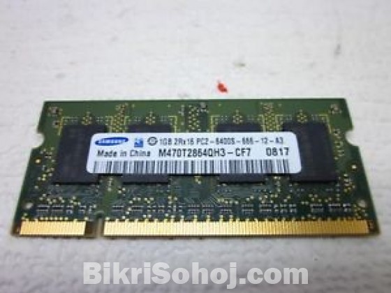 Samsung 1GB DDR2 RAM PC2-6400 200-pin Laptop SODIMM